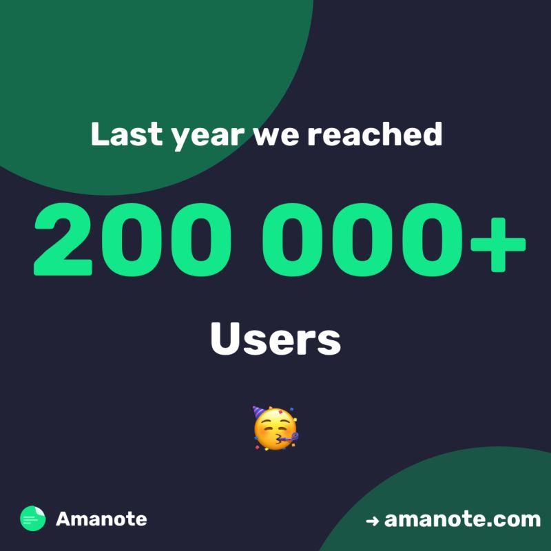 Amanote_EdTech's tweet photo. Last year, Amanote reached over 200 000 users. We are happy to help so many learners become more engaged in their learning journey! 🎉 https://t.co/Eu2nOwyGPu