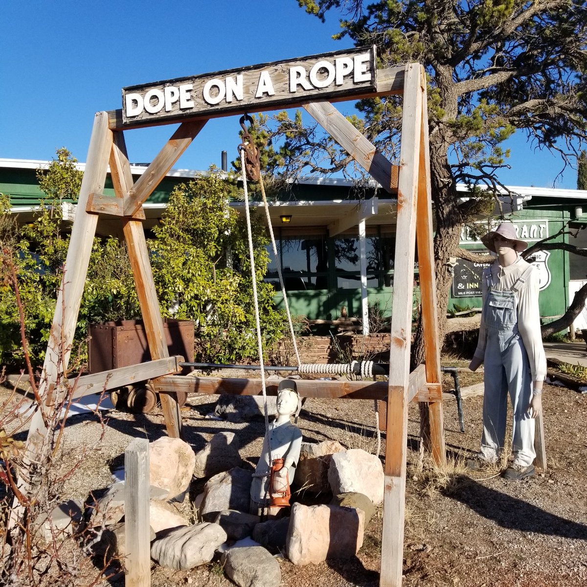 MarshallUlrich's tweet photo. Highlight of Day 2 Rte 66 trek to End ALZ was the 65-million-year-old Grand Canyon Caverns: the largest dry cavern in the US 210’ below the earth’s surface. Would you have visited if you had to be lowered down on a rope, with just a candle? https://t.co/XKD4i4B7Az https://t.co/mBLR2aNrgR