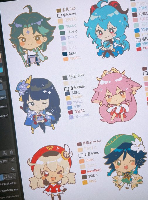 Genshin bobble pins soon 👀

Head / body / hair will move using my Pikachu pin's spring mechanism. 