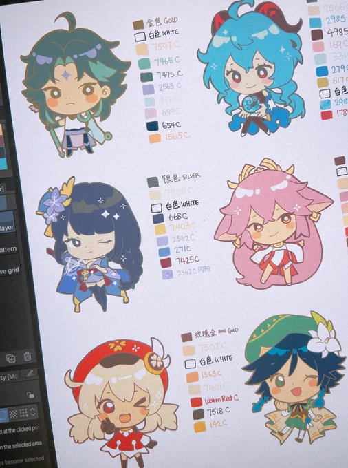 Genshin bobble pins soon 👀

Head / body / hair will move using my Pikachu pin's spring mechanism. 