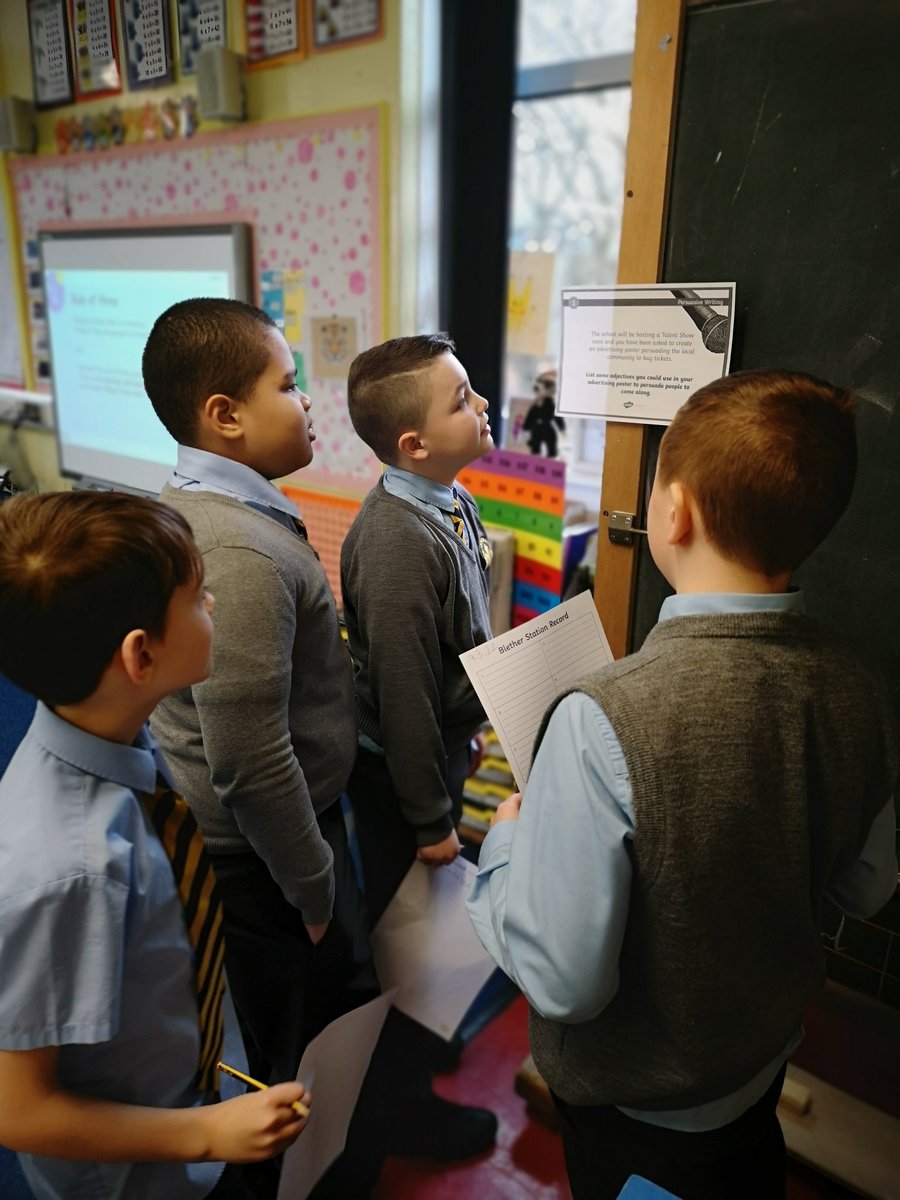 StMarysSeafar's tweet photo. P4-5 do love a chat 😉 so they had a good blether around our persuasive writing blether stations! #colaborative #teamwork @NLCLearningHub https://t.co/Or3U4oCa7d