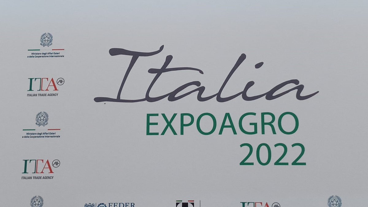 In occasione della Giornata di apertura di Expoagro 2022, il Console Generale Marco Bocchi si è recato in visita al padiglione Italia, inaugurato dall'Ambasciatore Fabrizio Lucentini.