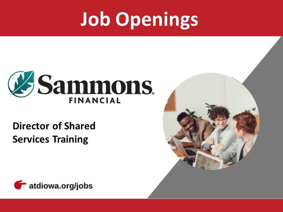 ATDCentralIowa's tweet photo. 🔥 HOT JOB ALERT 🔥
Sammons Financial is hiring a Director of Shared Services Training! Head over to https://t.co/hkz0XQvFhN for more information https://t.co/aKSAUXRZ9w