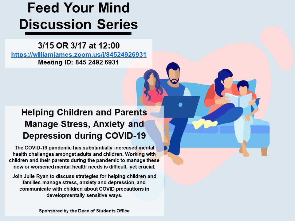 Supporting family stress and anxiety - Two opportunities to join the discussion NEXT WEEK!