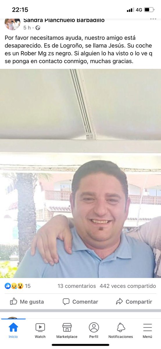 jimenezmov's tweet photo. #DESAPARECIDO 
🔴  Estamos buscando a nuestro compañero Jesús, desaparecido en Fuenmayor esta semana. Si alguien lo ha visto que se ponga en contacto ☎️  con @GuardiaCivil o @PoliciaNacional. Su familia ya ha denunciado su desaparición. Muchas gracias, compartir por favor. https://t.co/LVHzHf6c42