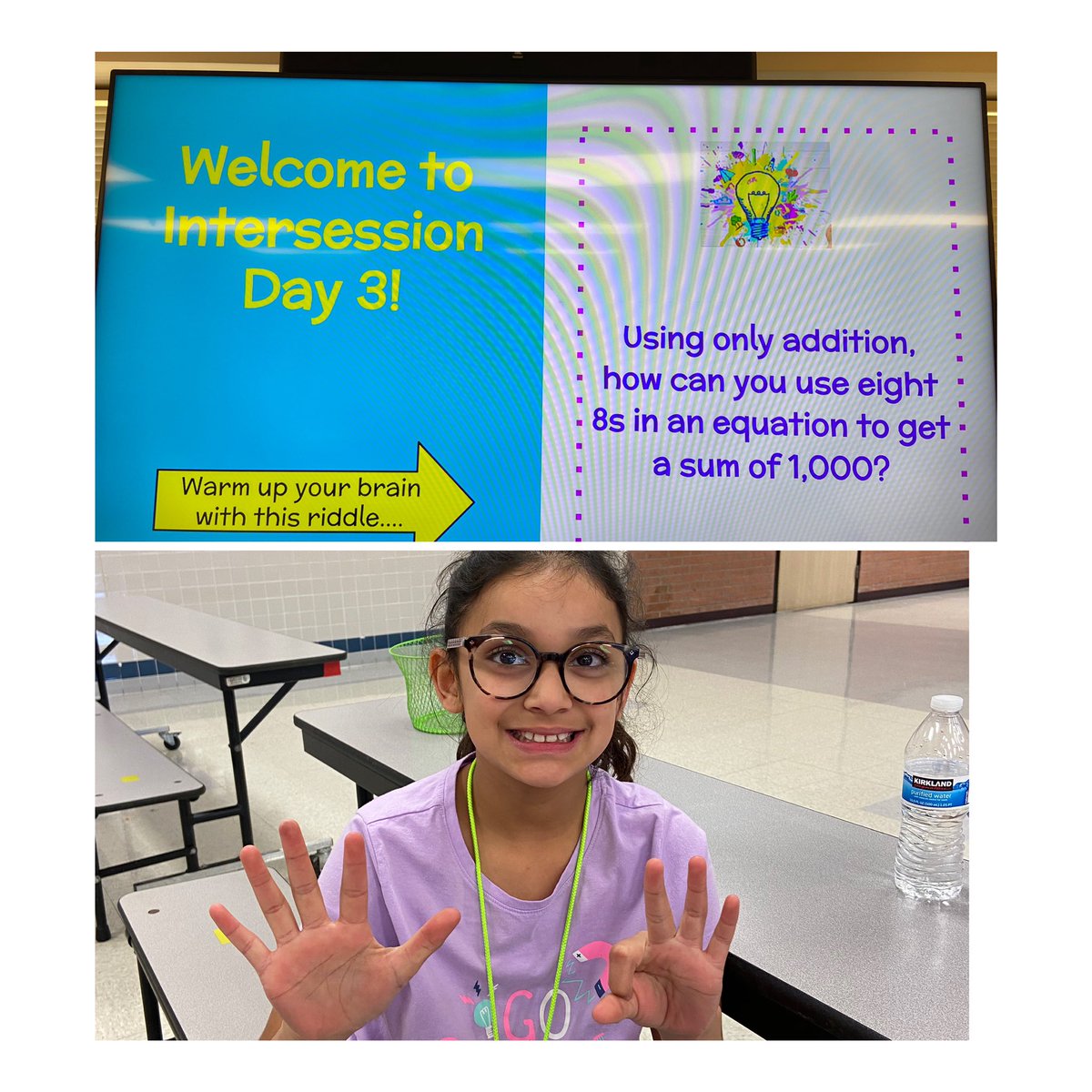 mlmalone3's tweet photo. So proud of my student …the only 1 of 17 @Dorsey_Wildcats 4th Graders to get the Brain Teaser today unassisted! #GISDintercession #GISDgoingplaces https://t.co/vfM3vH0Bpd