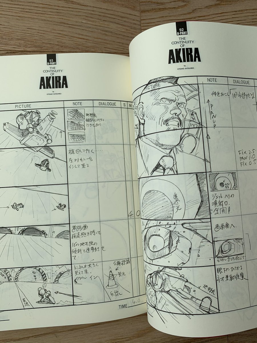 Finally received my copy of the Akira Storyboard book Vol 1, part of the Otomo Complete Works. It was sold out quickly right after it's release but is back in stock now. Look out for my review coming soon - https://t.co/yvdbDrsKVT @otomo_zenshu 