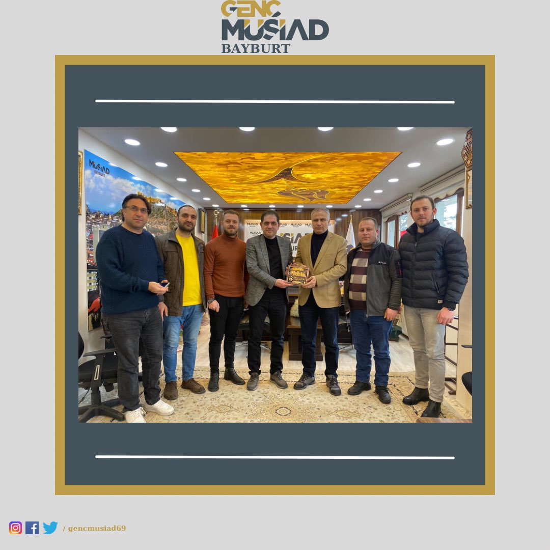 Bayburt İl Milli Eğitim Eski Müdürümüz Cengiz Karakaşoğlu Müsiad Bayburt Şubemizi Ziyaret Etti. Ziyaretlerinden Dolayı Müdürümüze Teşekkür Eder, Yeni Görev Yerinde Başarılar Dileriz. 

<a href="/ZBahadrFT/">Z.Bahadır ÇİFTÇİ</a> 
<a href="/cengizkrksoglu/">Cengiz Karakaşoğlu</a>