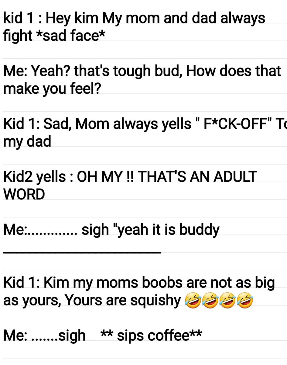 Miss_Ruthless31's tweet photo. just another amazing day on #preschoolchronicles..  This was the conversation I have with my work kiddos today #ilovemyjob #wow #littlemonkeys #theydontlie #squishyboobs #daycarelife #teachertwitter #ece https://t.co/MHTNpZxfJe