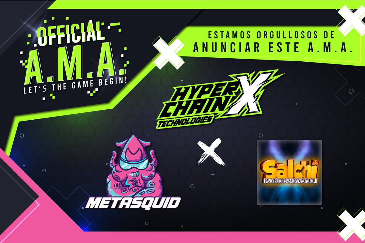 HyperXHispano's tweet photo. 🥳🦑¡A.M.A. de MetaSquid World!🦑🥳

Es un enorme placer invitarles al nuevo A.M.A. de @Metasquidworld, en el canal de Twitch del streamer SalchiNFT 💚

Día: 09/03/2022🗓 
Hora: 23:00 UTC⏲ 
https://t.co/25ZaqKuW9d💚 

¡Los esperamos!🤟🏻
#AMA #NFTCommunity #Crypto #cryptocurrency https://t.co/y9yRaOsWwU