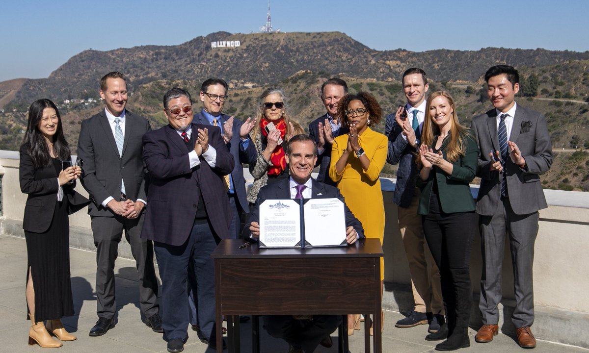 MayorOfLA's tweet photo. If we want our economy to fully recover from the pandemic, we need to get our tourism industry back on its feet. 

That's why my 33rd Executive Directive will create a new tourism cabinet to ensure Angelenos benefit from the economic growth that new visitors will bring. https://t.co/AvowiQbLMo