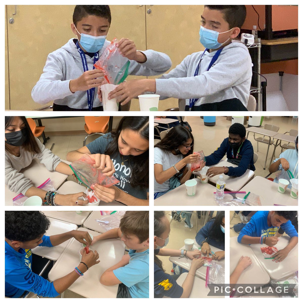 STEMagillPSMS's tweet photo. What a wonderful lesson on 🍓DNA extraction by @palmbeach4h!! Our @palmspringsms STEM enthusiasts were overly excited the whole time! What a great follow up from our guest speaker @CitrinKori from @MPFNeuro. 🍓🧬🔬#STEMConnection https://t.co/9AciAH3VUx