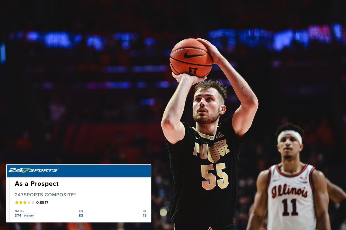 BoilerBall's tweet photo. How it started (89, 154, 384, 440) 
🆚
How it's going (All-Big Ten) 
 
Purdue' four All-Big Ten honorees came from humble beginnings. https://t.co/XoIEBw5fso