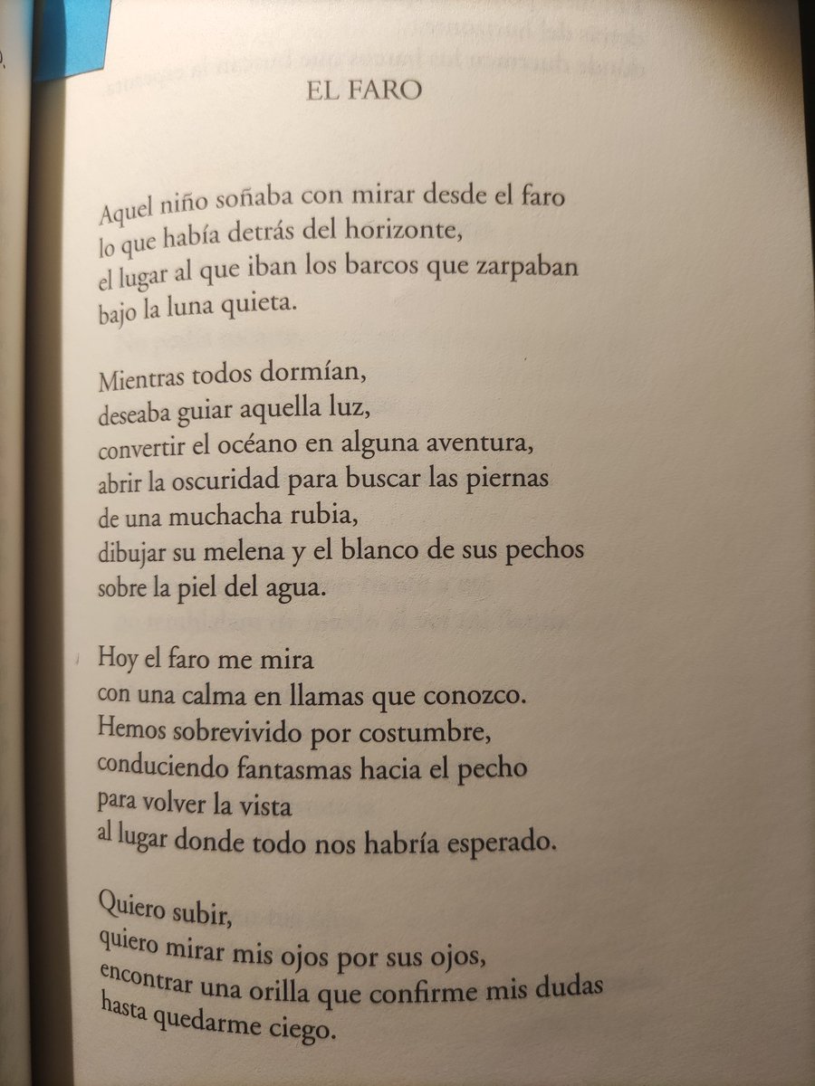 Mari_Valdi's tweet photo. @valverdefernan "Entonces podré ver qué se escondía / detrás del horizonte, / dónde duermen los barcos que buscan la espesura".
#Niundíasinpoesía #FernandoValverde https://t.co/04dRNxENk5