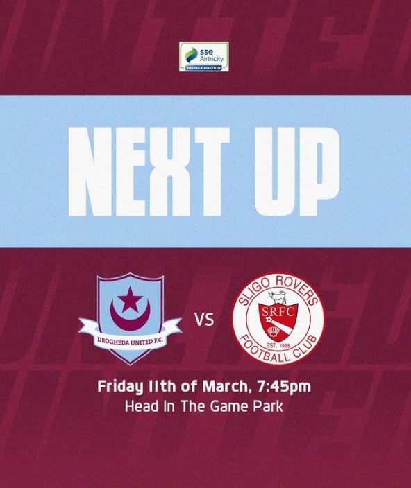 thehopsbar's tweet photo. After a cracking win over UCD @DroghedaUnited are back in action tomorrow tonight with Sligo Rovers the visitors. Tickets will be on sale at the clubhouse today &amp; tomorrow 9am-1pm. Drogs fans can enjoy a pre-match pint &amp; burger for only €15 here! 🍺🍔⚽️ https://t.co/OJK3o0re8N