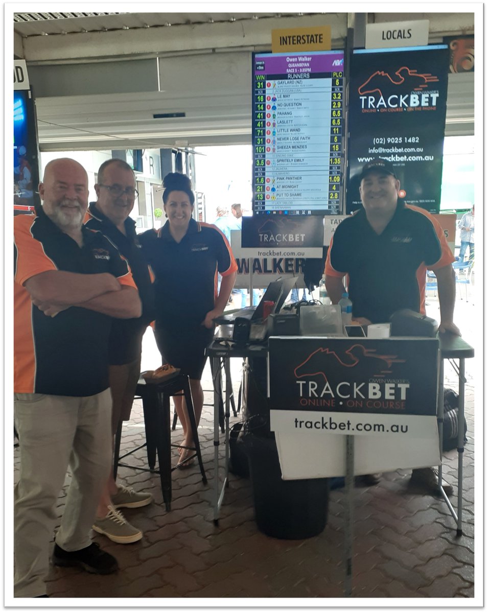 trackbetcomau's tweet photo. The TrackBet team hard at work last Sunday in Tamworth!
TrackBet is an Australian business owned and operated by NSW Country Bookmaker Owen Walker, providing exceptional customer service!
Sign up online @ https://t.co/BL3q13ZcBe
#punting #bet #racing #localbookie #betlocal https://t.co/IcrvFkEAC9