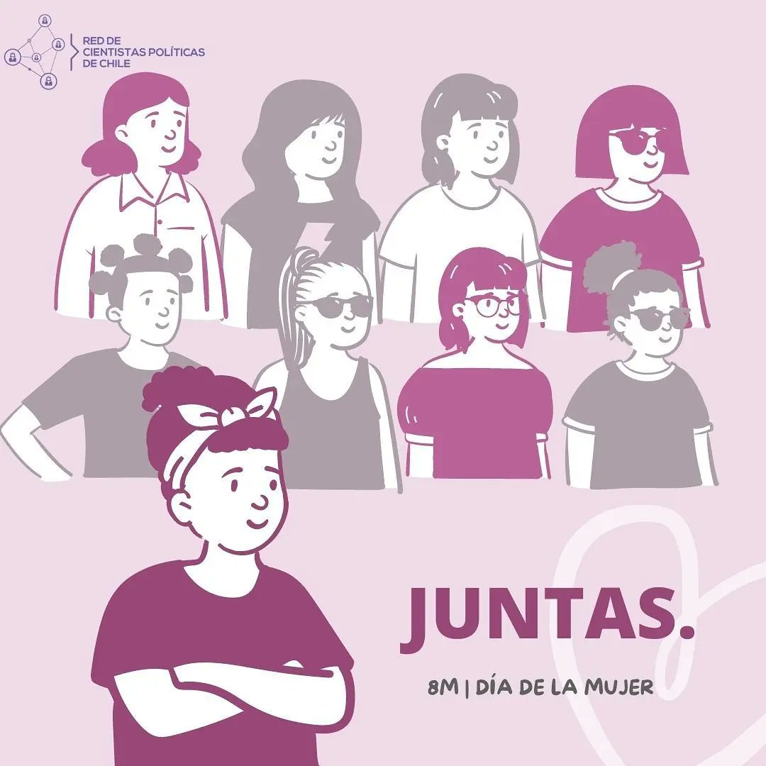 Redcpchile's tweet photo. Como Red de Cientistas Políticas de Chile, quisimos conmemorar el día internacional de la mujer, con algunos datos del avance en nuestro país.

Según PNUD, hacía el 2018 en cargos de poder ejecutivo, las mujeres ocupaban un  33% y en poder social las mujeres ocupan solo el 27%. https://t.co/DkH0h36nhG