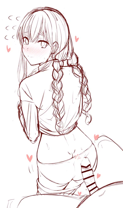 ジャージ霧子にお尻コキしてもらってるイラスト描こうと思ったけど心が折れそうです 