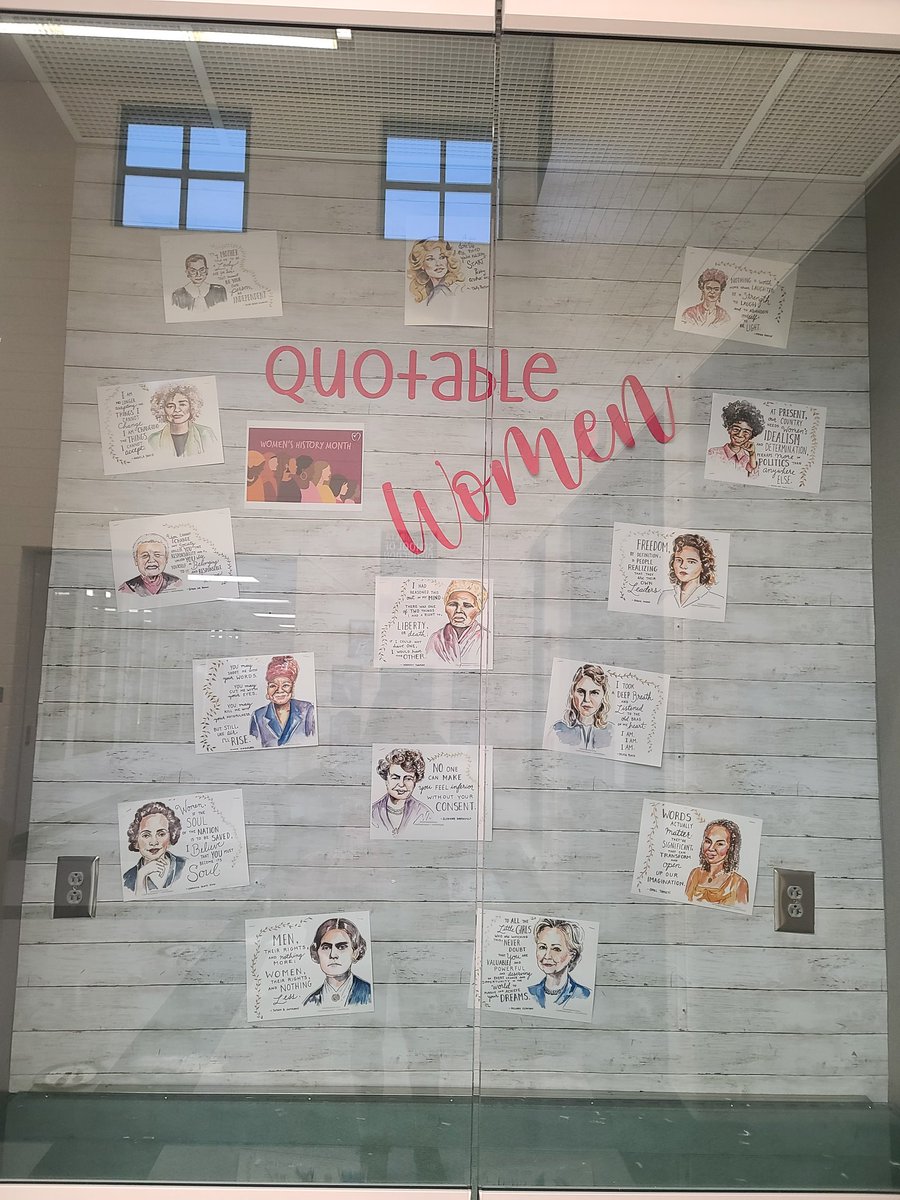 RRMSread's tweet photo. Forgot to post these earlier. Happy National Women's History Month! #quotablewomen #notablewomen #femaleprotagonists #famousauthors #notablewomen https://t.co/HkshS0VIc0