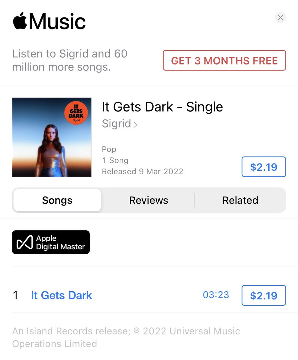 Avatar5991's tweet image. It’s been a while but I’m so excited for new music from @thisissigrid ! Can’t wait to listen to this masterpiece for the first time. #sigrid #thisissigrid #itgetsdark #newmusic