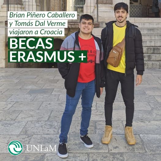 UnlamOficial's tweet photo. 🏛 Programa Erasmus +: Estudiantes de Ingeniería de la UNLaM viajaron a Croacia.

Brian Piñero Caballero y Tomás Dal Verme recibieron una beca para cursar materias que tienen equivalencias en la Universidad de Split. https://t.co/dv2UygaVIM