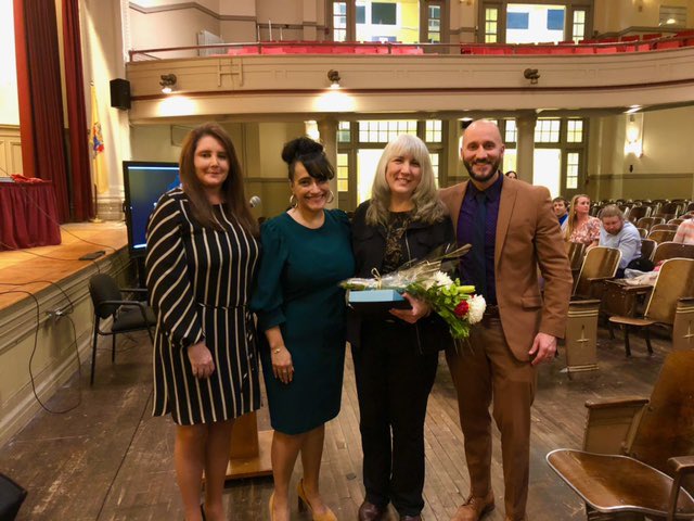 HobokenNJEA's tweet photo. Congratulations to Jennifer Street, Brandt School’s 2021-2022 Governor’s Educational Services Provider of the Year. #HEAProud #HSEA https://t.co/YFmMFcxHIL