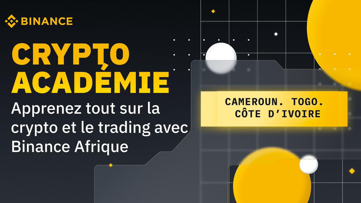 binanceafrique's tweet photo. ⏺ Vous souhaitez acquérir des bases solides sur le trading et la cryptomonnaie ?
Et bien, vous serez ravi d'apprendre que *Binance Afrique lance sa Crypto Académie en présentiel* dans 3 pays de la sous-région.
Suivez ce lien pour postuler 👇🏾
https://t.co/6ECfRudu2o https://t.co/fErauipTuA