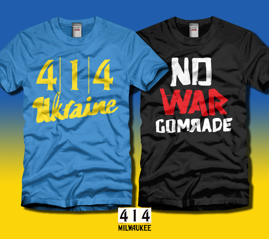 NEWS — 🚨🚨 No War Comrade and 414 for Ukraine.No war is the best war. But when you start bombing maternity wards, the elderly and hospitals you've gone too fucking far — that's it ! All proceeds will benefit the UNICEF CHILDREN'S FUND. 

toomuchmetal.com/no-war-comrade