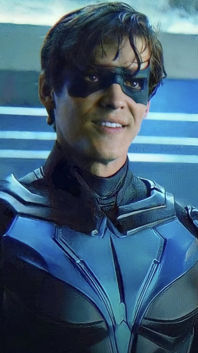 He smiles sometimes.