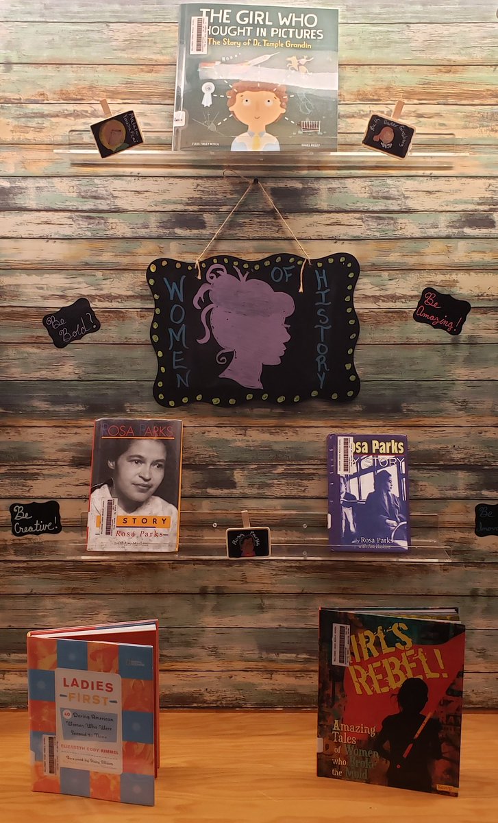We are celebrating Women's History Month! Check out our new display.
#BCMSReads #FCPSReads @fcpsmedia