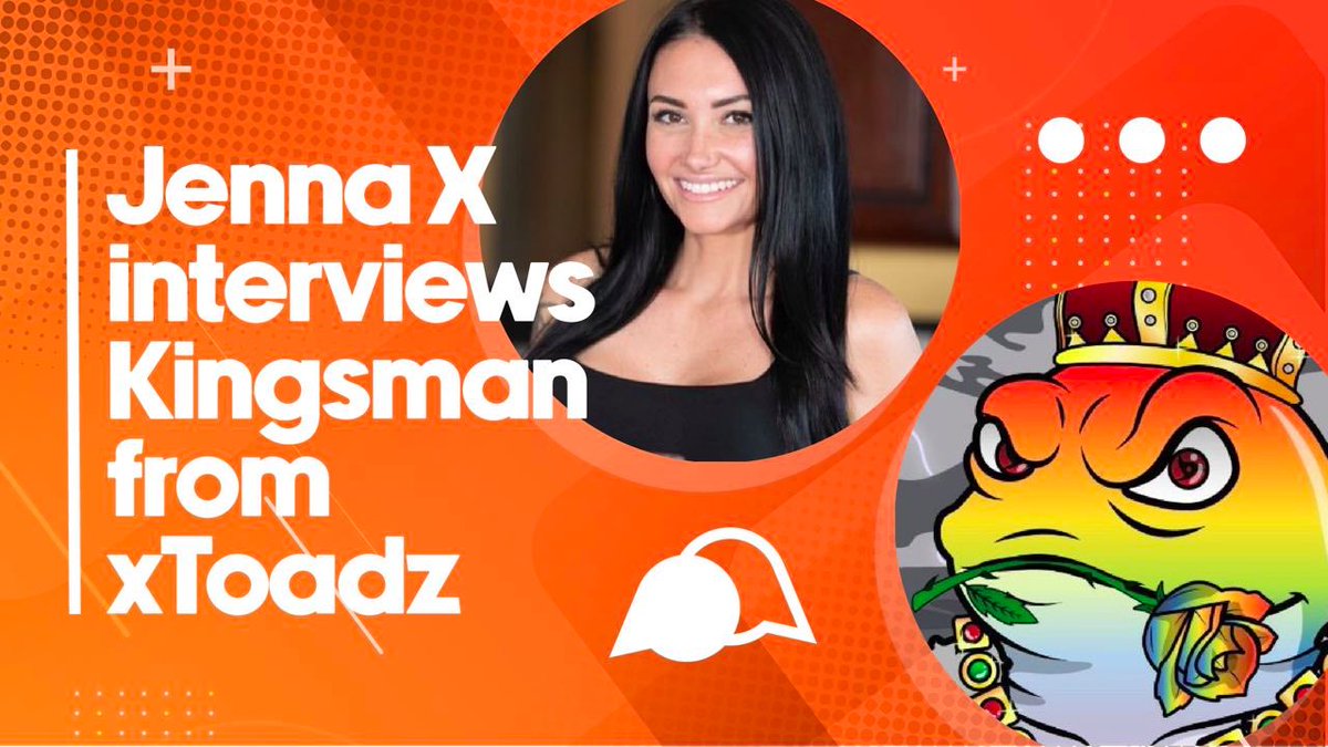 JennaXCrypto's tweet photo. Tomorrow on #JennaX! 

🐸 Discussing the @xToadz ecosystem with @KingsmanxToadz ! 

⏰ 1pm EST 
🎬 Live Stream to Twitter &amp; You Tube 
🤔 Community Q&amp;A 
📌 https://t.co/i3QbsfreAH

#XRPL #XRPLcommunity $XRP #NFTs https://t.co/VmUAVvkt8g