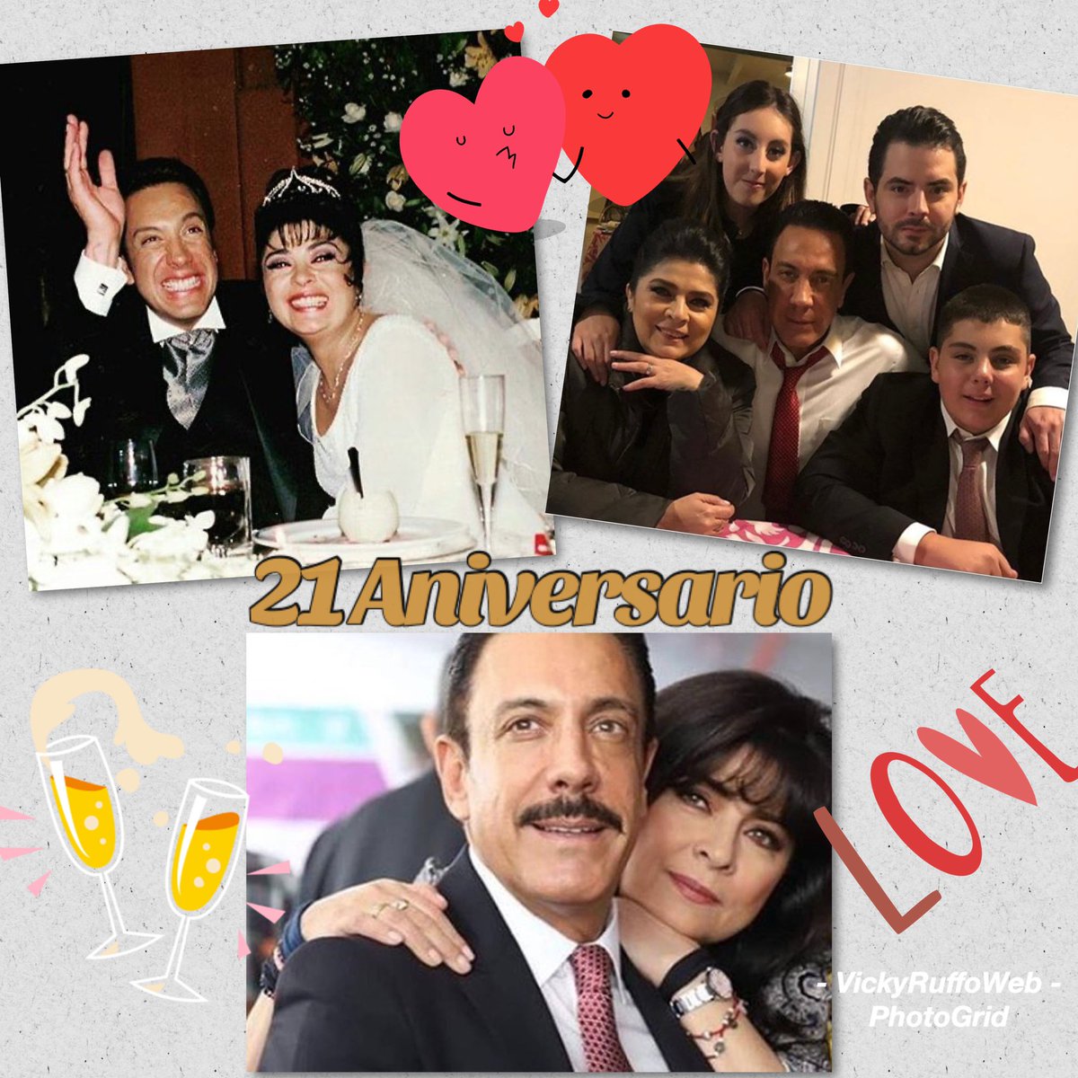 VickyRuffoWeb's tweet photo. ¡Feliz 21 Aniversario @omarfayad y @victoriaruffo31! Hoy celebran las #BodasdeRoble que simbolizan la fuerza y la resistencia de su amor; además de la sabiduría para crear y mantener una familia maravillosa. Les deseamos que sigan siendo un matrimonio sólido y feliz por siempre💞 https://t.co/8kmpsUC6nj