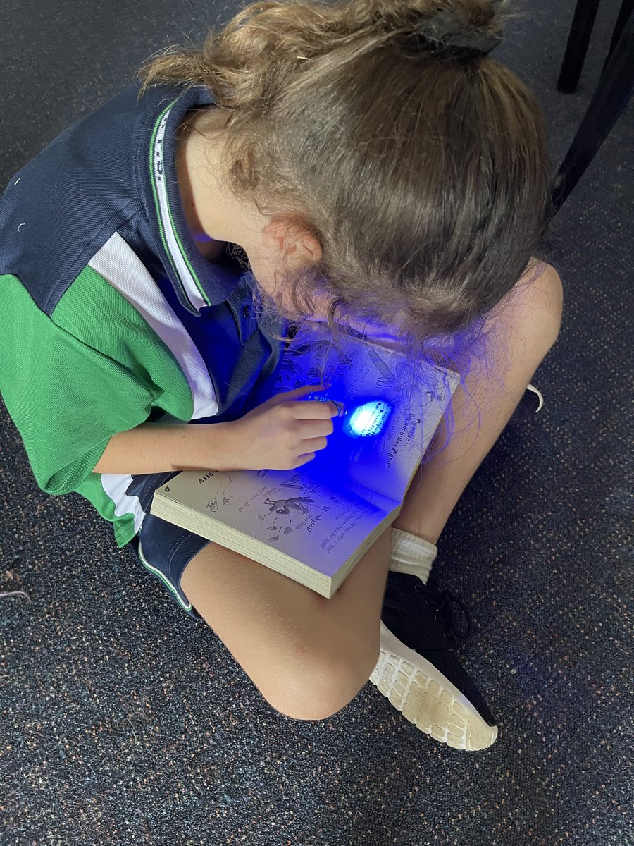 missmaddysspace's tweet photo. 🔦Flashlight Fridays🔦 have been a great reading initiative introduced in my year 4 class this year. It has brought an excitement back to reading and the kids have been loving it !! #acuedu_p https://t.co/frwXi9QEnz