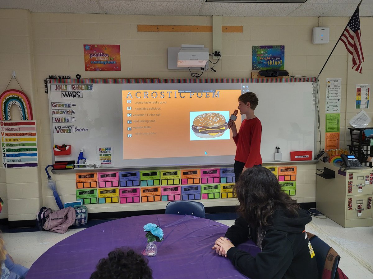 CubRunWillis's tweet photo. 6th grade Poetry Cafe was a success! We laugh, cried, and shared the power of our words with one another. So proud of these kiddos!❤ https://t.co/6gol6Mb5OU