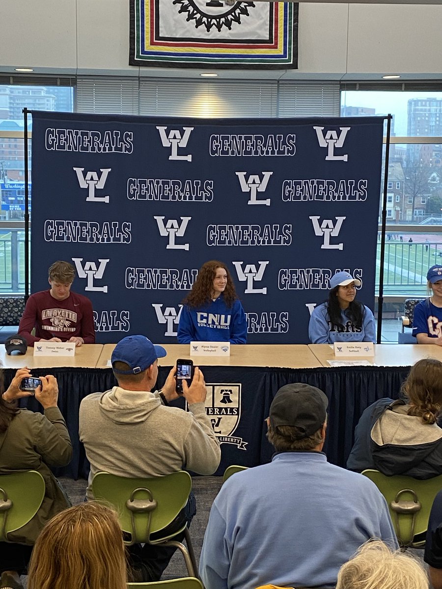 COMMITTED!!!! Alyssa Dozier made it official at signing day.  Christopher Newport University, lookout for the DOZIER her she comes!!!
⁦<a href="/WLHSAthletics/">Generals</a>⁩