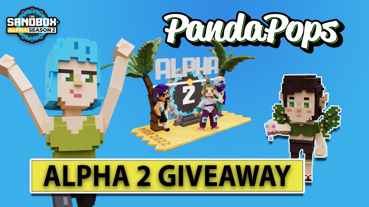 Pandapops7's tweet photo. Lets see if we can push the alpha servers more again this evening. Last time we topped to 65 people in 1 instance. 
WE have voxel art, NFT giveaways and a chance for someone to win an alpha season 2 pass. 
7PM UTC FOR 4-5 HOURS OF FUN !!!!!
@TheSandboxGame
https://t.co/IIxhn8DiAk https://t.co/etbMy5hJbg