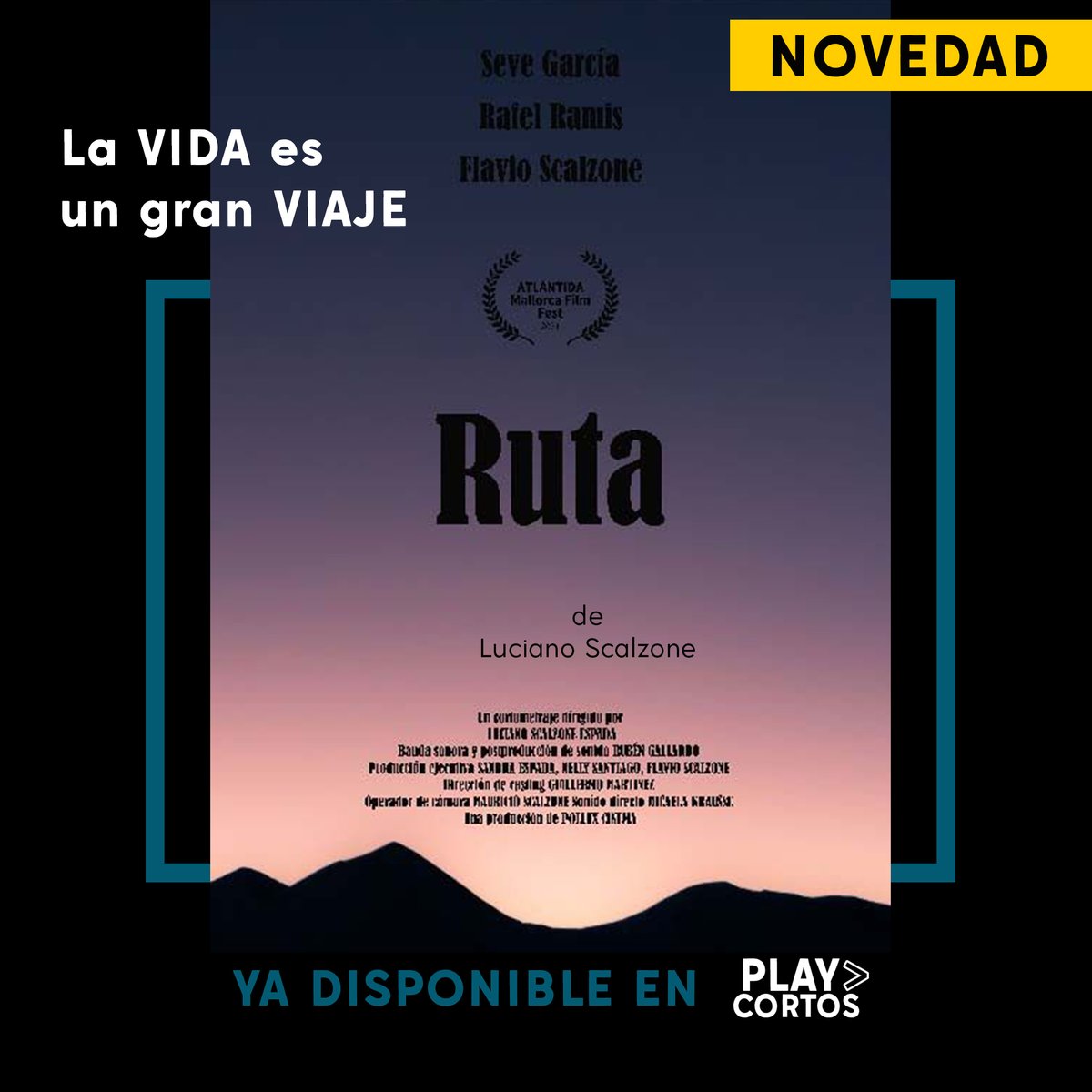 Nuevo estreno en PlayCortos.es. 👴"RUTA" de Luciano Scalozone. Nos cuenta como un anciano recuerda un viaje que le cambió la vida. 

¡No os lo perdáis! ¡Es Free! 

#Cortometrajes #CortosOnline #CortosEnEspañol