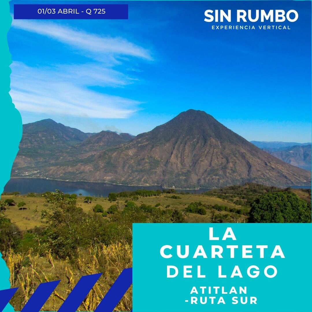 SinRumboGT's tweet photo. Un reto para el cuerpo y una verdadera prueba para el espíritu explorador.

Fecha:
Del 01 al 03 de Abril
Valor: Q725
Reserva con Q.300, cupo limitado!

#Sinrumbogt
#ExperienciaVertical
#Vamosalvolcan
#guatemala
#montaña
#aventura
#trekking https://t.co/owneRvEaIL