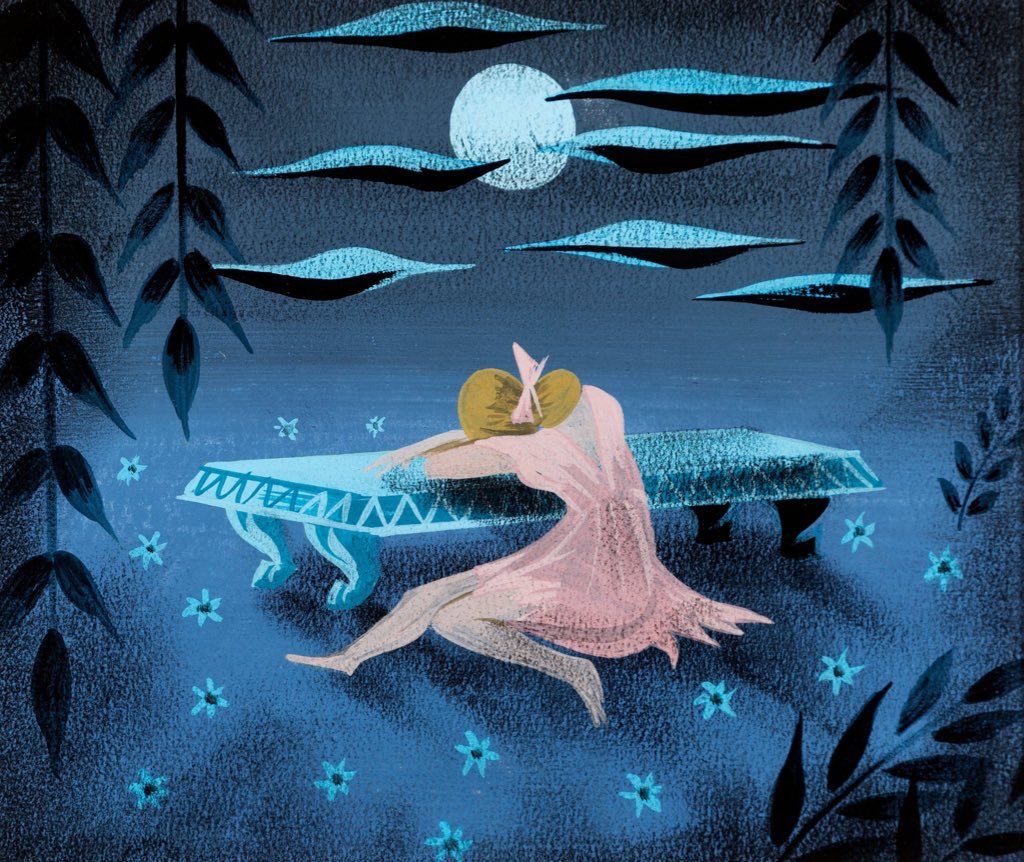 aleacabri's tweet photo. Cinderella concept art by Mary Blair https://t.co/lYnWaPJfj6