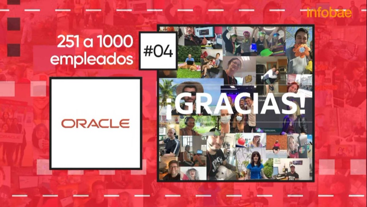 FlorezStutz's tweet photo. Muy feliz con el reconocimiento de Oracle Argentina en el ranking de Mejores Empresas para Trabajar en Argentina #4 #oracleforall #lifeatoracle #gptw #proudtobeOracle https://t.co/DBSCbNehYS