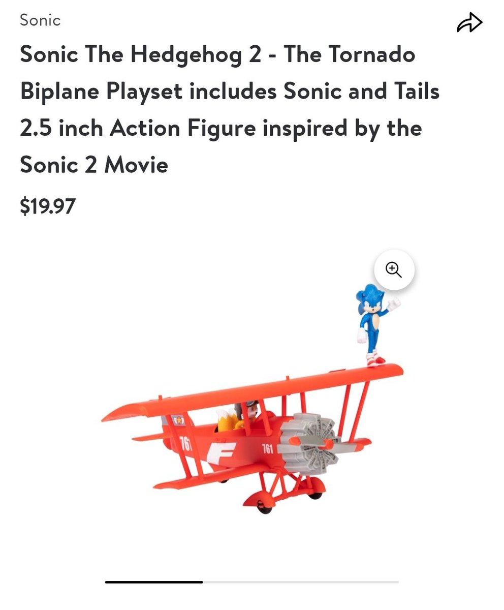 Seems Walmart has put up the Sonic movie 2 Tornado set online. It's not available to buy yet, but you can keep an eye on it once it goes live.

https://t.co/3N0D0M68EP https://t.co/MHJWg9EUxf