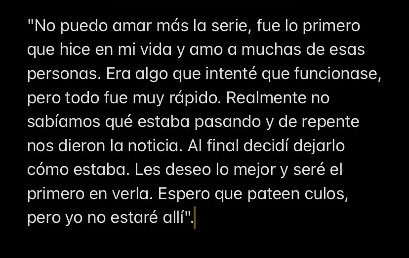 DylanOBrienSp's tweet image. ⚠️ ATENCIÓN ⚠️

Dylan explica porque no estará en la pelicula de #TeenWolf #teenwolfmovie
 
&quot;No puedo amar más la serie, fue lo primero que hice en mi vida y amo a muchas de esas personas. Era algo que intenté que funcionase, pero todo fue muy rápido. Les deseo lo mejor”