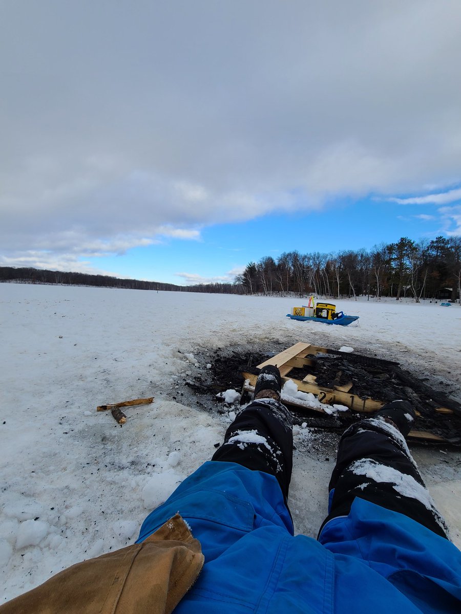JT_FISH1N's tweet photo. Big Pike, Big Campfire!?.. Big Smiles๐๐ฃ #icefishingmn #fishinglife #Minnesota https://t.co/uuTSfCZh1s