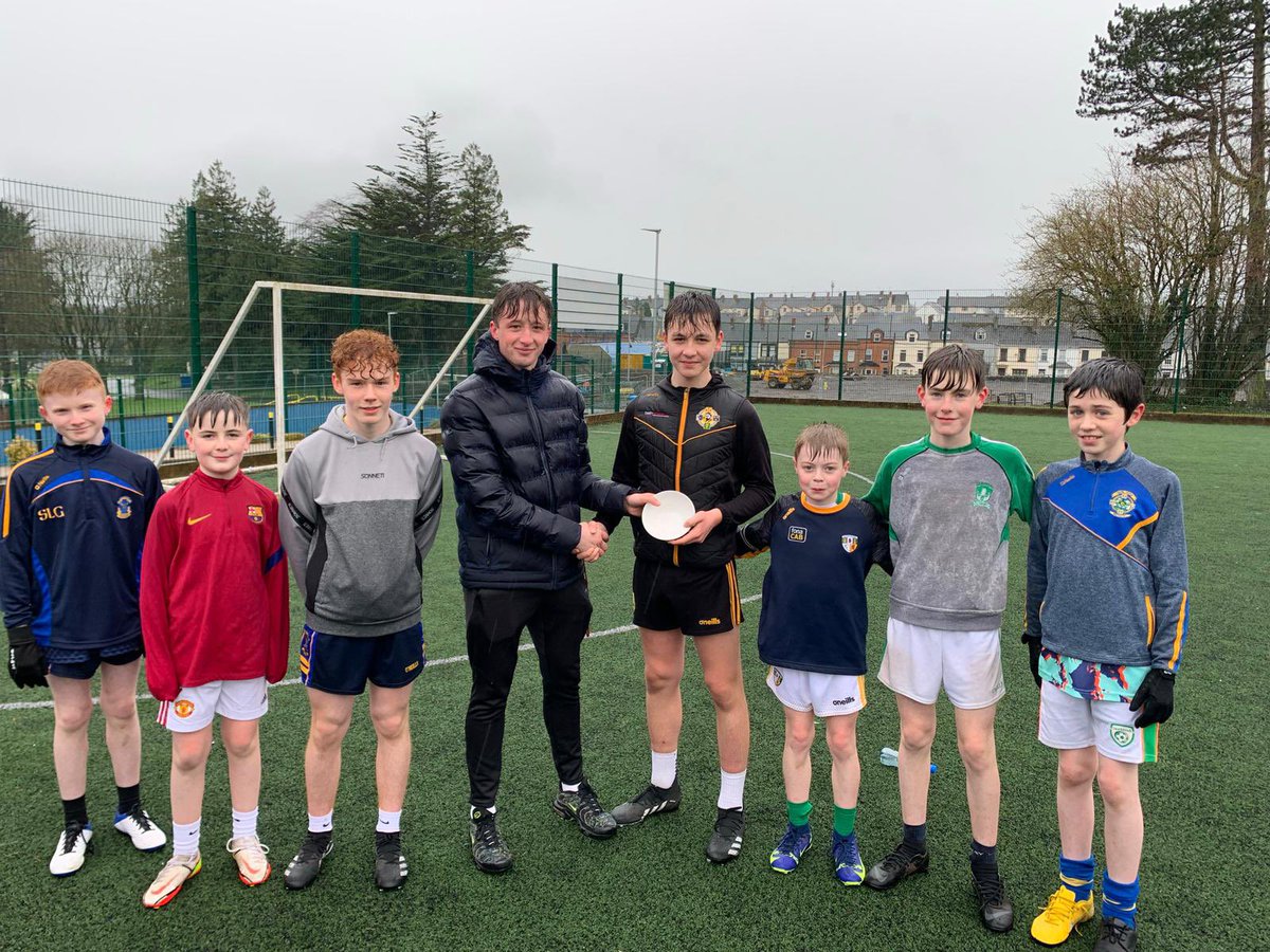 SLG_PE's tweet photo. 🏆🔵The Boyle Bowl 🟡🏆

Year 8 &amp; 9 Gaelic football tournament taking place this week with Derry coming out on top 💪🏼👏

Thanks to Mr McAleer for organising 🏐 https://t.co/mJ5OHSYt6G