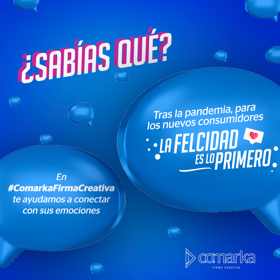 SomosComarka's tweet photo. Tras la pandemia, los nuevos consumidores, buscan nuevas experiencias, por lo que  orientarse al user experience es lo de hoy y en #ComarkaFirmaCreativa, te conectamos con las emociones de tus clientes. 📣✅

#SomosComarka #MarketingDigital #FirmaCreativa https://t.co/WVXS3j9tQX