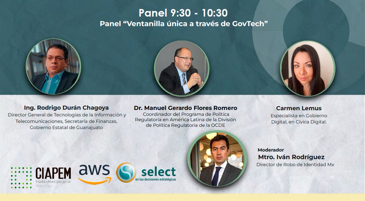 CivicaDigital's tweet photo. Mañana nuestra especialista en Gobierno Digital Carmen Lemus estará en el panel: "Ventanilla única a través de GovTech" a las 9:30 am en el evento de Primera Reunión Regional Bajío Michoacán 2022.
Registrate en: https://t.co/UkbOmIYg4I
#GovTechmx #CIAPEM #GovTech #ventanillaúnica https://t.co/O7fMQ91M1v