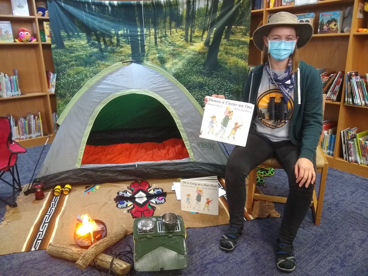 Camp Read-a-Lot has taken over the <a href="/Perez_Elem/">Perez Elementary</a> library! Songs &amp; stories around the campfire + 2 free books to build students' home libraries thanks to our PTA &amp; <a href="/bookspringatx/">BookSpring</a>. We're ready to read s'more over spring break! <a href="/AustinISD/">Austin ISD</a> <a href="/AISDHumanities/">AISD Humanities Dept</a> <a href="/AustinISDLibs/">Austin ISD Libraries</a>