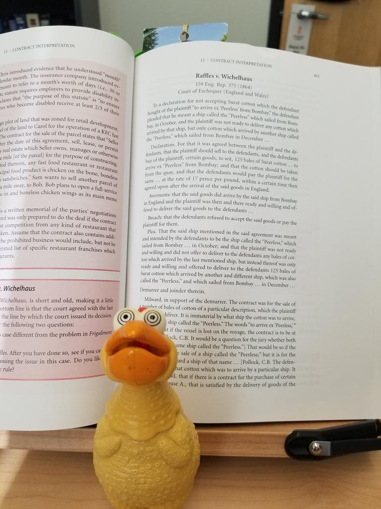 ProfMurphysLaw's tweet photo. Taught Frigalament and Raffles this week.  Cracks me up to realize how poorly I understood these cases in law school. https://t.co/OxZMSGlnbB