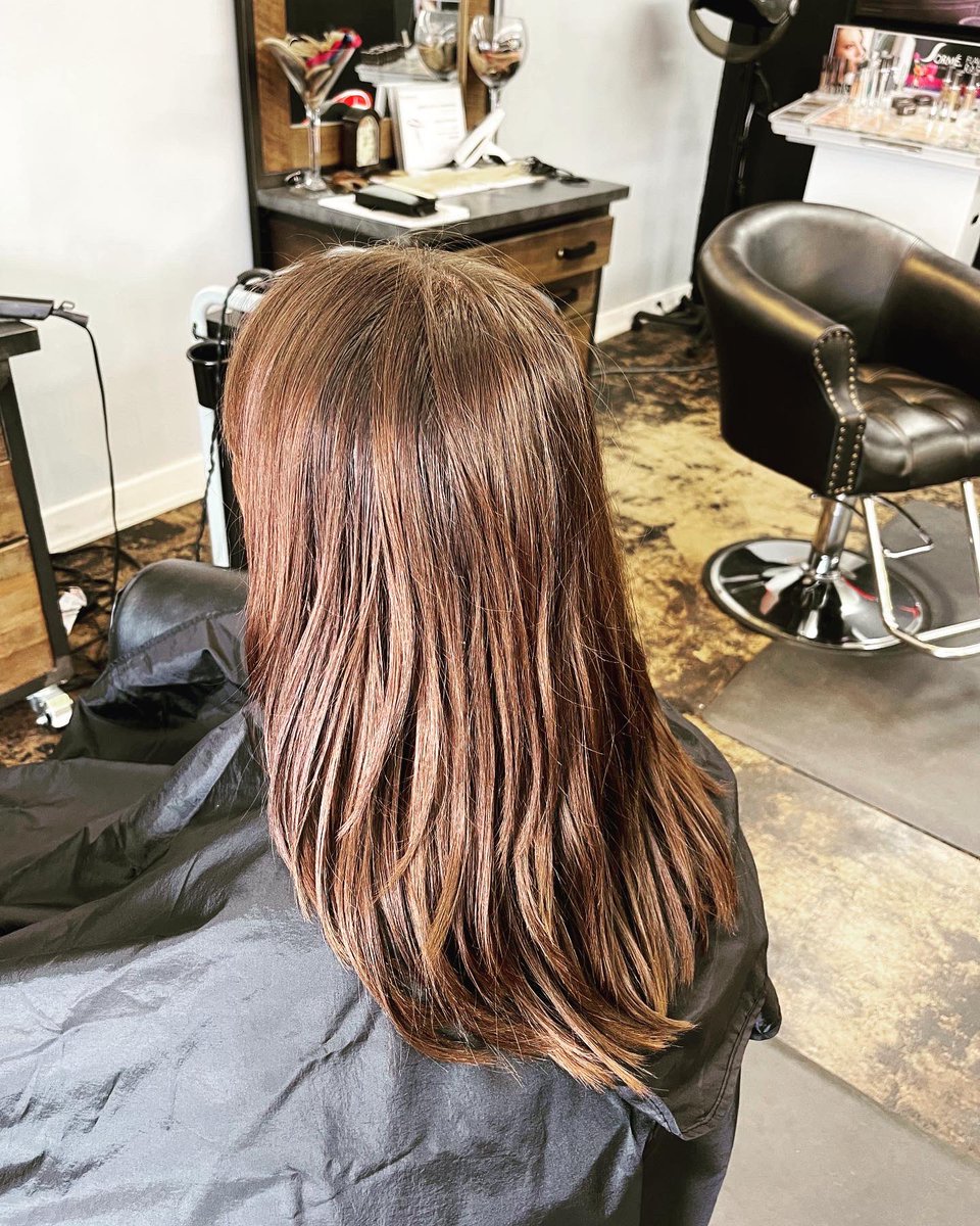 LastCallSalon's tweet photo. Bob cut by Marcia swipe for before photo https://t.co/RtxUtYMI5L