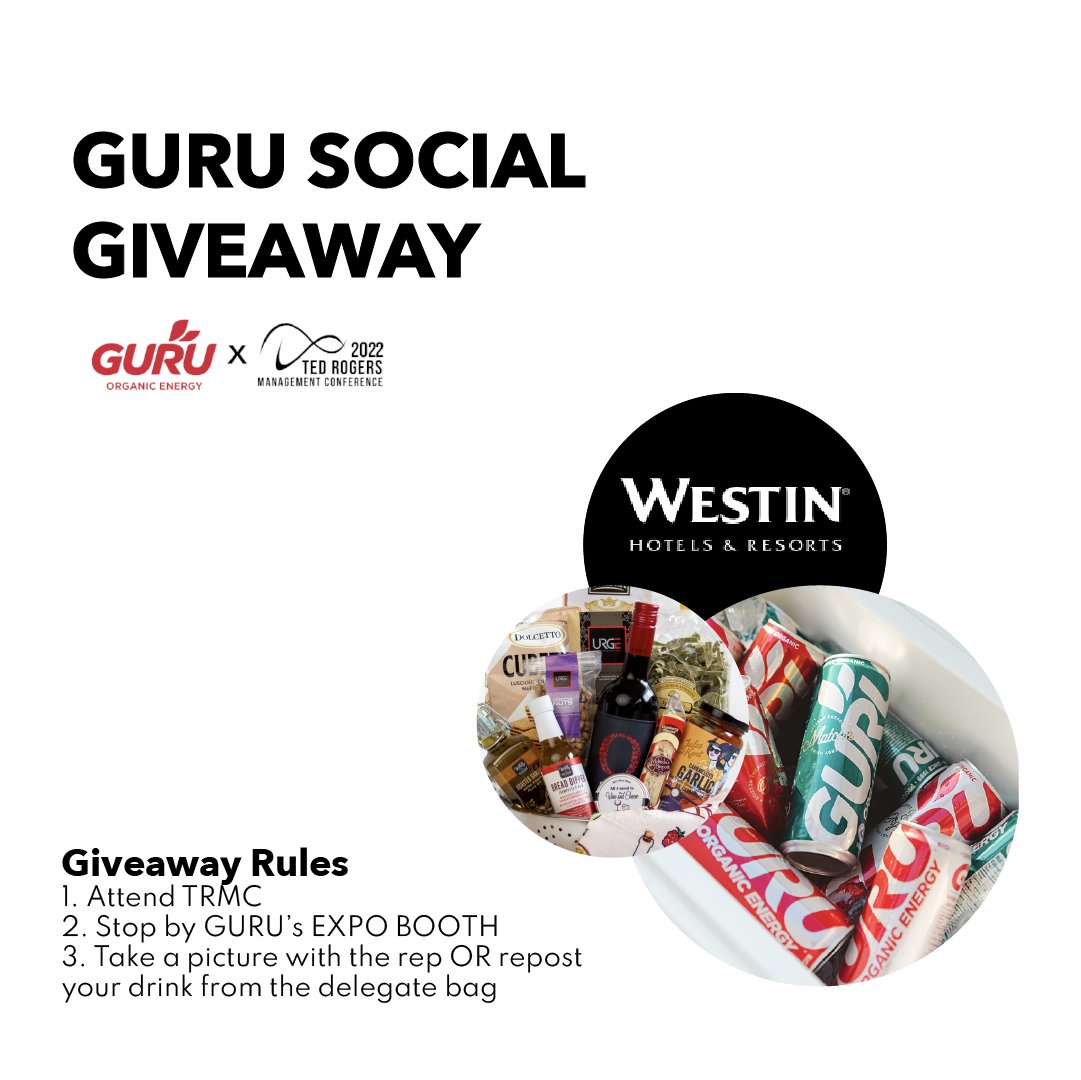 🚨 SOCIAL MEDIA GIVEAWAY ALERT 🚨 

There are more giveaways coming your way! We have another Social Media Giveaway contest in partnership with <a href="/guruenergy/">GURU Energy Drink</a>! Enter for a chance to win a GURU prize pack, 1-night stay at the Westin Hotel, and many more! 

Check out our IG for more!